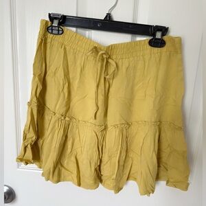 Shinestar Yellow Mini Skirt